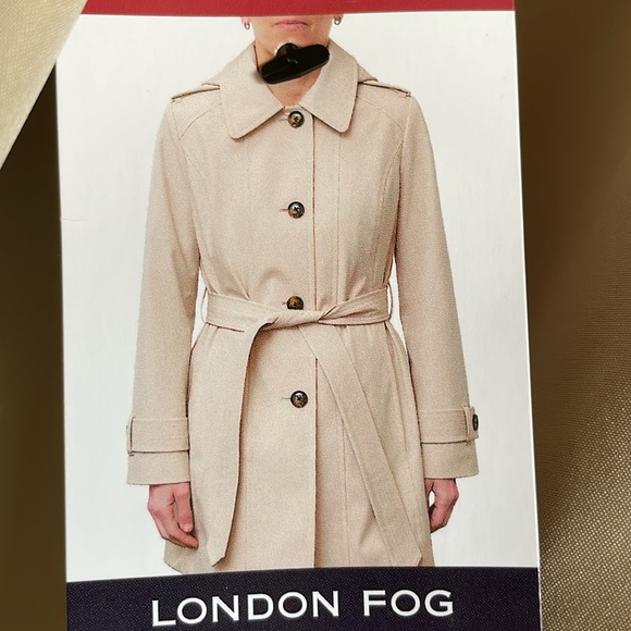 London fog stone  Trench Coat - Picture 4 of 11